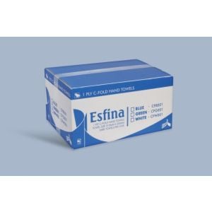 1ply Green Esfina C-Fold Hand Towels