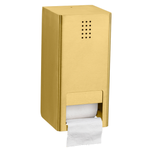One Brass Double Toilet Roll Holder, ME-300