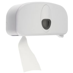 PlastiQline 2020 2 Roll Dispenser White (Standard Rolls)