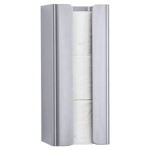 One Pure 3 Roll Spare Toilet Roll Holder With Toilet Rolls