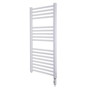 Delonghi White Richmond Electric Towel Radiator Straight