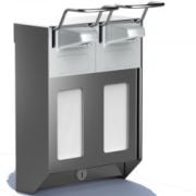 MediQo Duo Short Lever Soap Dispenser 2 x 500ml
