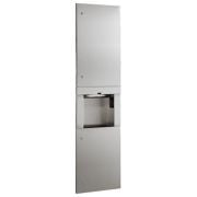 TrimLine Series Paper Towel Dispenser-Warm Air Hand Dryer-Waste Bin 3-in-1 Combination Unit