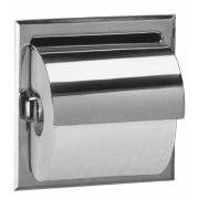 Bobrick Recessed Single Toilet Roll Dispenser Satin