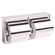Bobrick Dual Roll Toilet Roll Dispenser Polished Chrome Surface Mounted