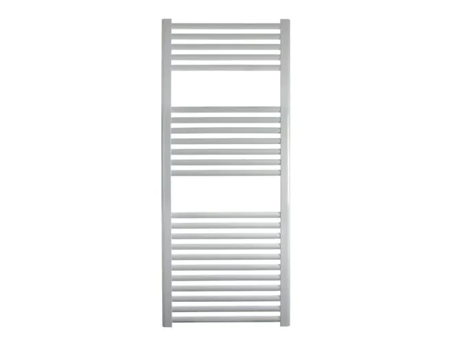 White curved towel radiator top