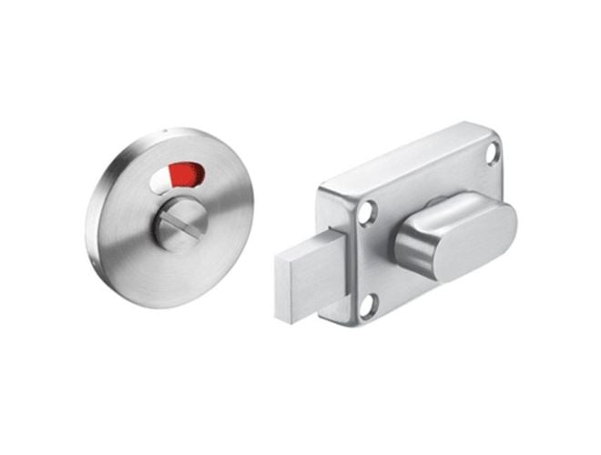 Oval Turn Stainless Steel Toilet Cubicle Lock